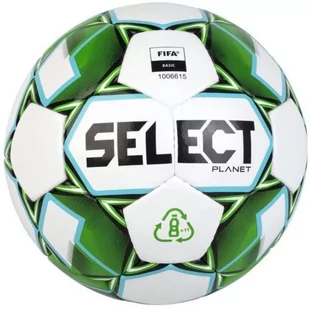 Piłka nożna Select Planet 5 FIFA Basic zielono-biała 17019 - rozmiar piłek - 5 - Piłka nożna - miniaturka - grafika 1