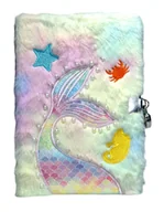 Zabawki kreatywne - Pamiętnik Syrenka Pluszowy na kłódkę Pamietniki Pluszowe Notes Syrena - miniaturka - grafika 1
