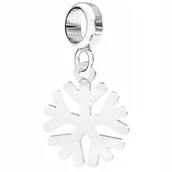 Wisiorki - Charms Śnieżynka Zima Płatek srebro 925 - miniaturka - grafika 1