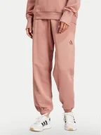 Spodnie sportowe damskie - adidas Spodnie dresowe ALL SZN French Terry JD4721 Różowy Loose Fit - miniaturka - grafika 1