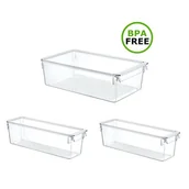 Akcesoria i części do lodówek - Organizer do lodówki EASYFORM Tall Maxi z pokrywą 7.4 L + 2 x 3.8 (3 szt.) - miniaturka - grafika 1