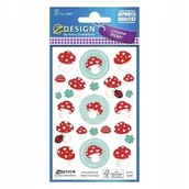 Zabawki kreatywne - Avery Zweckform Naklejki do dekoracji MUCHOMORKI 56887 Z-DESIGN - miniaturka - grafika 1