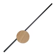 Lampy ścienne - JAVA II BLACK WOOD KINKIET 1 PŁ - miniaturka - grafika 1