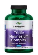 Suplementy naturalne - Swanson, triple magnesium complex, 300 kapsułek - miniaturka - grafika 1