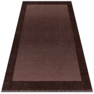 Modny dywan winylowy Brązowa rama 120x180 cm - Dywany - miniaturka - grafika 1