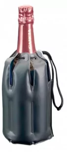 Schładzacz Do Butelek Ze Sznurkiem Ściągającym 21 Cm Pvc Czarny - Shakery barmańskie - miniaturka - grafika 1