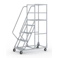 Drabiny - B2B Partner Mobilna drabina z platformą - 5 stopni, 1,2 m L2 - miniaturka - grafika 1