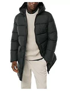 Płaszcze męskie - ECOALF Męski płaszcz Japalf, z poliestru z recyklingu, ultralekki i wygodny, kurtka męska, rozmiar XL, kolor czarny, czarny, XL - grafika 1