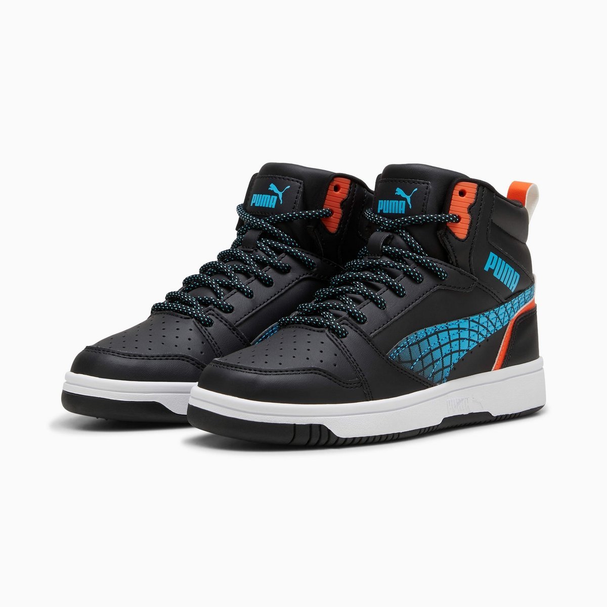 Buty dziecięce Puma REBOUND V6 MID TECHIE BUDDY JR czarne 39794502 r 37