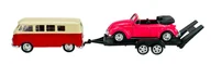 Samochody i pojazdy dla dzieci - WELLY 2-PACK VW T1 BUS + VW BEETLE 1:34 - miniaturka - grafika 1