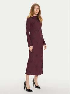 PINKO Sukienka wieczorowa 104335 A289 Bordowy Regular Fit - Sukienki - miniaturka - grafika 1