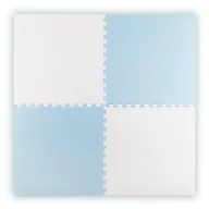 Maty piankowe - Duża mata piankowa puzzle Ricokids 60x60 cm 4 szt. niebiesko-biała - miniaturka - grafika 1