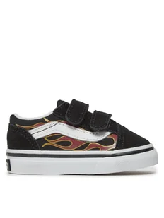 Vans Tenisówki Td Old Skool V VN0A38JNBML1 Czarny - Buty dla dziewczynek - miniaturka - grafika 1