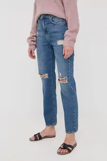 Spodnie damskie - Pinko jeansy damskie high waist - grafika 1