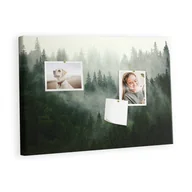 Tablice i flipcharty - Kolorowy Organizer - Tablica Korkowa z Pinezkami - Mglisty las 60x40 cm - miniaturka - grafika 1