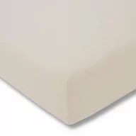 Prześcieradła - Estella Prześcieradło ze ściągaczem Zwirn Jersey Premium Beżowe - miniaturka - grafika 1