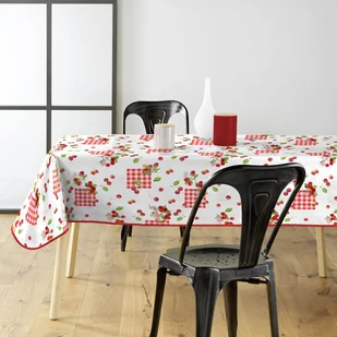 Obrus w owocowy wzór CERISE, 140 x 240 cm, tworzywo sztuczne - Obrusy i serwetki - miniaturka - grafika 1