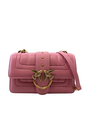 Pinko Love One Mini CL Single Side Sheep Tassel Line Quilt, Damska Torba, P31Q_Różowy-Antique Gold, P31q_różowy Marino-antique Gold