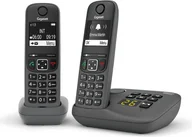 Telefony stacjonarne - Gigaset AE690A Duo antracyt - miniaturka - grafika 1