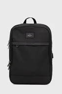 Plecaki - Pepe Jeans plecak COURT BACK PACK męski kolor czarny duży z aplikacją - miniaturka - grafika 1