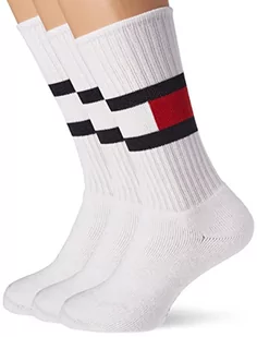 Tommy Hilfiger Mark Pack 3 skarpety Ecom mężczyzn, Biały, 35 - Skarpetki męskie - miniaturka - grafika 1