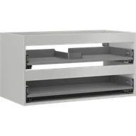 Szafki łazienkowe - Mexen Box-A korpus szafki podumywalkowej 90 cm, 2 szuflady, szary mat - 91AX0-0900-470-2-62 - miniaturka - grafika 1