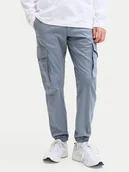 Spodnie męskie - Jack & Jones Spodnie materiałowe Paul Flake 12139912 Niebieski Regular Fit - miniaturka - grafika 1