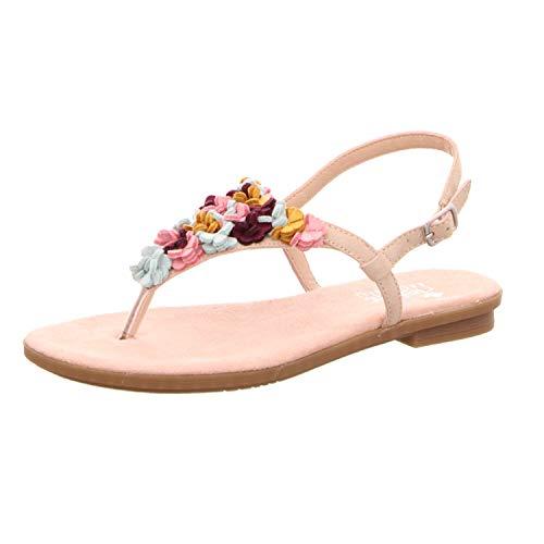 Rieker Damskie japonki 65104-31, czerwony - czerwony brudny róż 31-38 EU