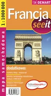 Atlasy i mapy - Demart Francja - mapa samochodowa (skala 1:1000 000) - Demart - miniaturka - grafika 1