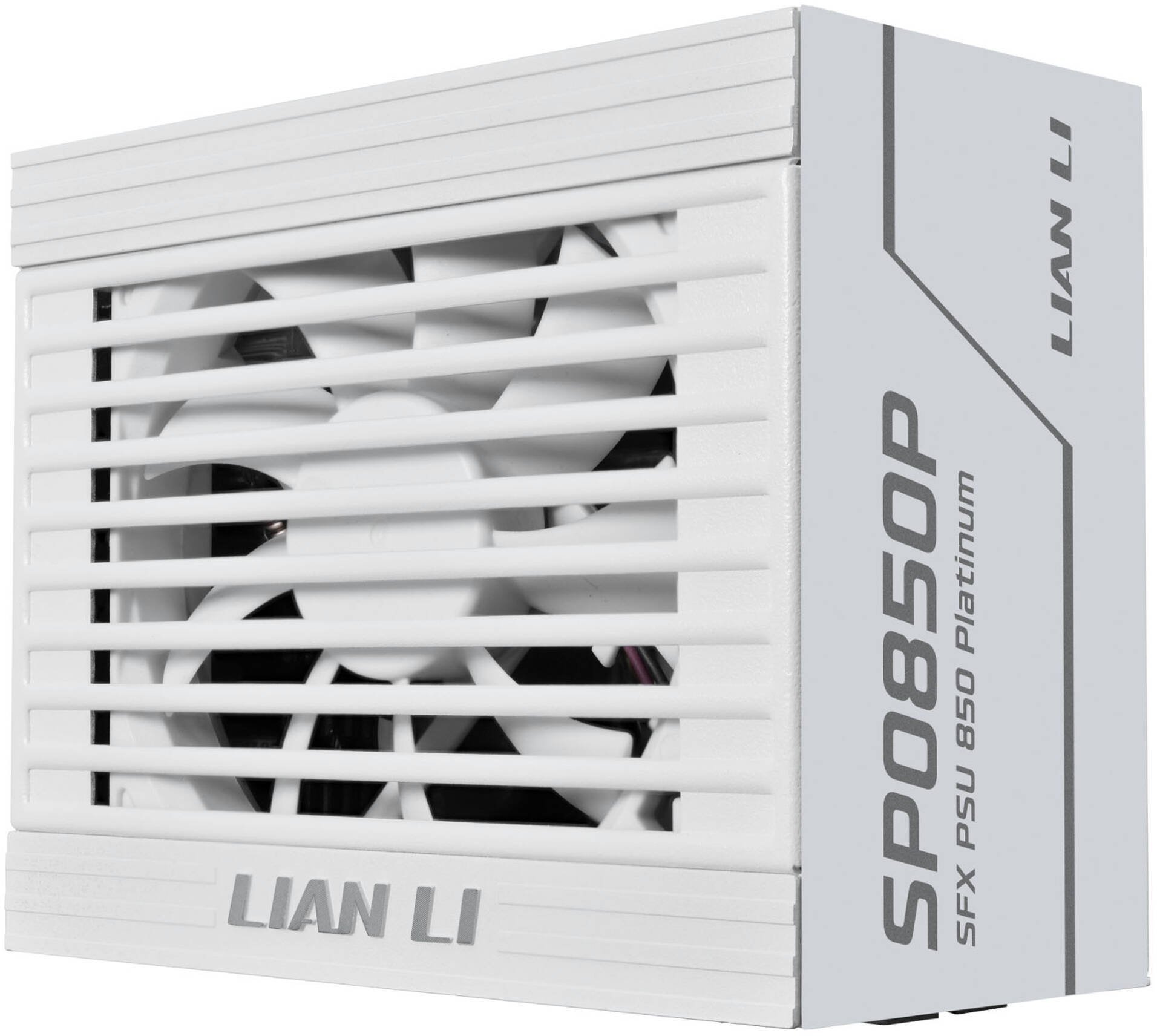 Lian-Li Zasilacz Lian Li SP Series Platinum 80 PLUS Platinum Zasilacz, SFX, w pełni modularny, PCIe 5.1, ATX 3.1 - 850 Watt, biały