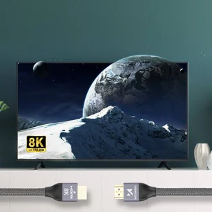 Wozinsky kabel HDMI 2.1  8K 60 Hz 48 Gbps / 4K 120 Hz / 2K 144 Hz 1m srebrny (WHDMI-10) - Kable USB - miniaturka - grafika 8