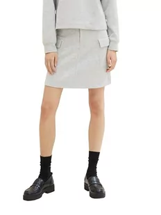 TOM TAILOR Denim Damska spódnica mini, 32510 - Basic Light Grey Melange, XXL - Spódnice - miniaturka - grafika 1