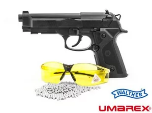 Wiatrówka Beretta 92F Elite II na Śruty BB/BBs 4,46mm (napęd Co2) + Okulary Ochronne + 50 Śrutów. - Wiatrówki pistolety - miniaturka - grafika 1