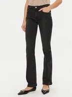 Spodnie damskie - Rinascimento Jeansy CFC0120190003 Czarny Flare Fit - miniaturka - grafika 1