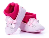 Buty dla dziewczynek - Lekkie buciki dziecięce - domowe Roz.18/19 - 11cm - miniaturka - grafika 1