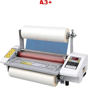Laminator biurkowy A3, funkcja laminowania na zimno i na gorąco, maksymalna szerokość zgrzewania 335 mm, zestaw 1 - Laminatory - miniaturka - grafika 1