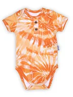 Body dla niemowląt - Niemowlęce bawełniane body na krótki rękaw pomarańczowe Nicol,r.62 - miniaturka - grafika 1