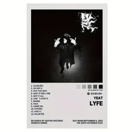 Inne - TEMU 1 szt. Bezbramowa ramka Yeat Album Cover Canvas Print - Muzyczna ścienna sztuka plakat do dekoracji pokoju, dzieło sztuki, obraz, dekoracja, - miniaturka - grafika 1