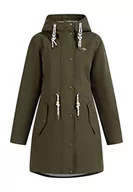 Kurtki damskie - Schmuddelwedda Parka przeciwdeszczowa damska 34324771, Oliwka wojskowa, XL - miniaturka - grafika 1