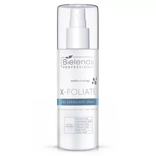 Bielenda PROFESSIONAL x-foliate pre exfoliate spray płyn przygotowujący do zabiegu 150ml P134985 - Peelingi i scruby do twarzy - miniaturka - grafika 1