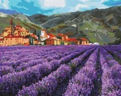 Malowanie po numerach - Malowanie po numerach - Lawenda górska 40x50cm - miniaturka - grafika 1