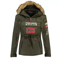 Kurtki męskie - Geographical Norway Parka męska Boomerang Khaki, Caqui, XXL - miniaturka - grafika 1