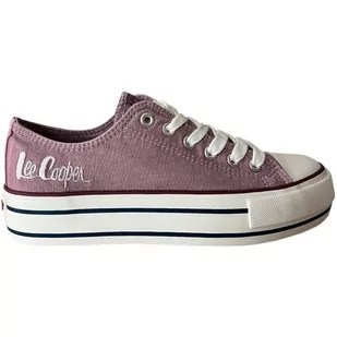 Buty Lee Cooper LCW-24-31-2219LA fioletowe - Trampki damskie - miniaturka - grafika 1
