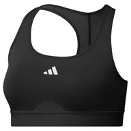 Biustonosze - adidas Damski biustonosz treningowy PowerReact, M, czarny - miniaturka - grafika 1