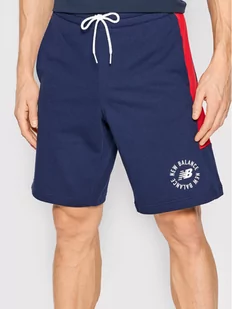 NEW BALANCE Męskie Spodenki NB SPORT SEASONAL FT SHORT NBMS21902PGM - Spodnie sportowe męskie - miniaturka - grafika 1