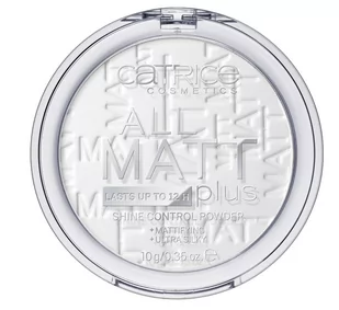 Catrice Catrice All Matt Plus Shine Control Powder puder matujący 001 10g - Bronzery i konturowanie twarzy - miniaturka - grafika 1