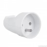 Wtyczki i adaptery - Gniazdo proste 230v na kabel z uziemieniem maclean, typ e (francuski), 16a, 250v białe, mce331 MCE331 - miniaturka - grafika 1
