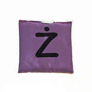 Woreczek gimnastyczny, litera Ż, fioletowy - Worki na buty - miniaturka - grafika 1