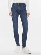 Spodnie damskie - Tommy Hilfiger Jeansy Th Flex Como Skinny Rw Pam WW0WW40638 Granatowy Skinny Fit - miniaturka - grafika 1
