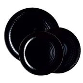 Serwisy obiadowe - Komplet obiadowy Pampille 18-elementowy czarny LUMINARC - miniaturka - grafika 1